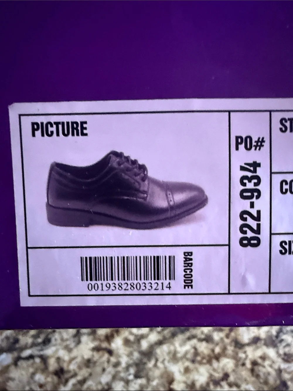 Kids Black Dress Shoes with Memory Foam Insole size 3